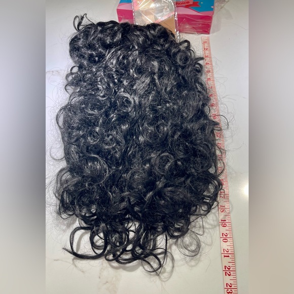HAIR and Lots of it! 22-25” long when hanging, loose curls, jet black - Picture 5 of 10